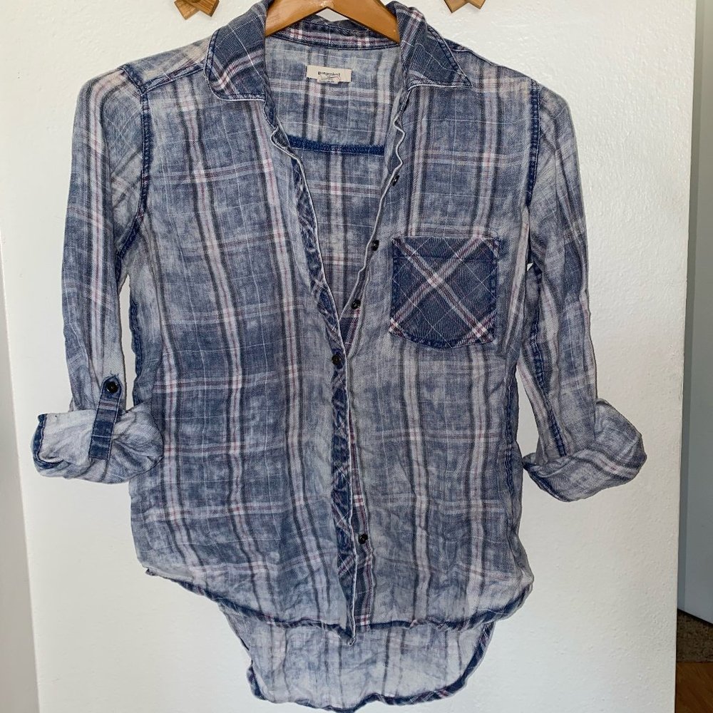 Vintage plaid button-up